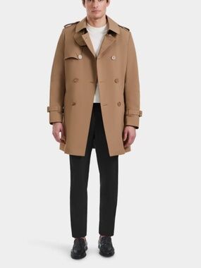 Rudsak Tan Mid-Length Trench Coat in XL